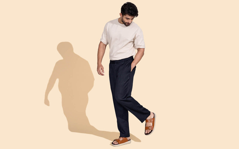 Purewhoosh Flow Sandals in Tan for Daily Use
