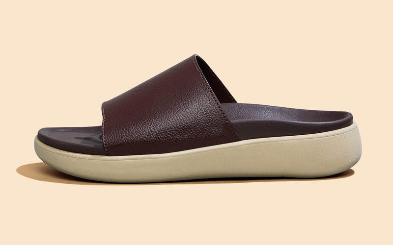 Purewhoosh Slides Sandals in Brown for Daily Use