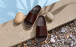 Purewhoosh Slides Sandals in Brown for Daily Use