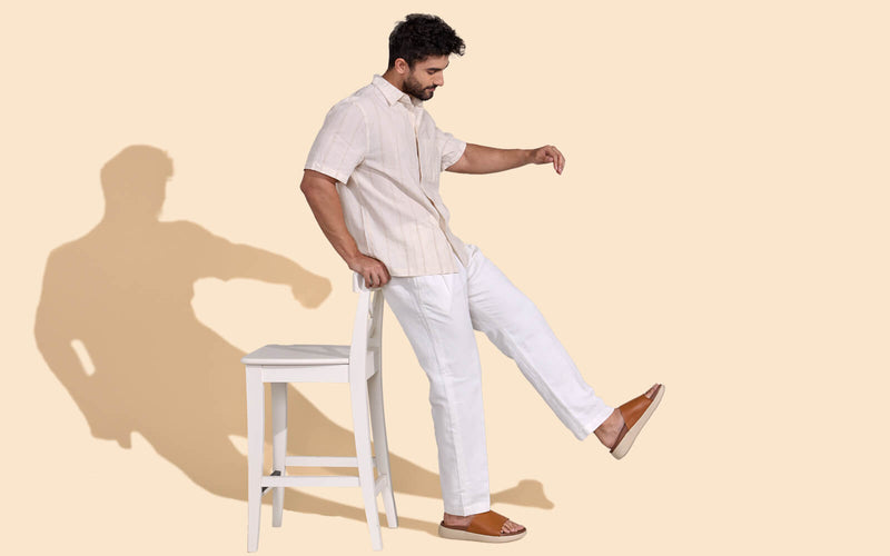 Purewhoosh Slides Sandals in Tan for Daily Use