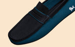 ReLive Knit Color Block Loafers in Teal/Black for Casual Wear