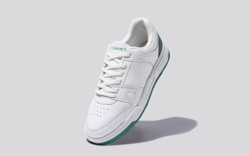The Rockers Sneakers in White/Green for Casual Wear
