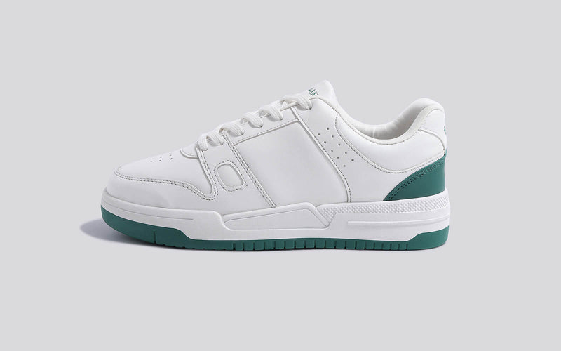 The Rockers Sneakers in White/Green for Casual Wear