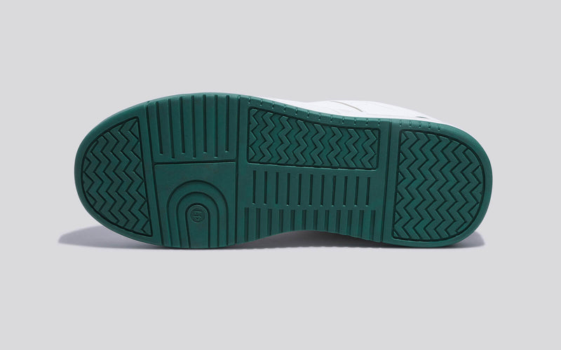 The Rockers Sneakers in White/Green for Casual Wear