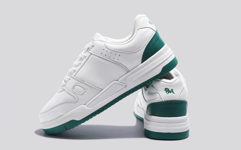 The Rockers Sneakers in White/Green for Casual Wear