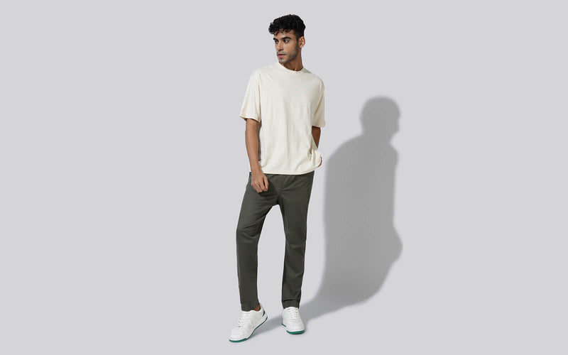 The Rockers Sneakers in White/Green for Casual Wear