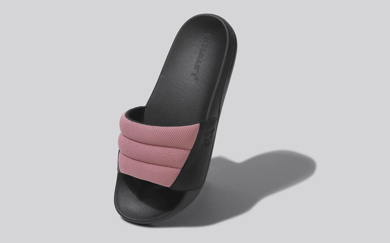 Squooshy Slides for Women Black Pink