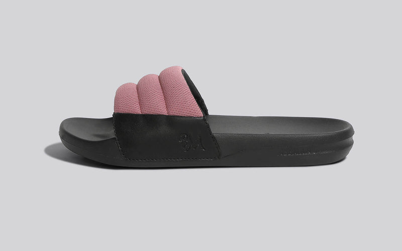 Cloudfoam Adidas Slippers Women Squooshy Slides For Women Black-Pink