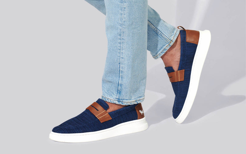 Brunch Loafers Navy Tan