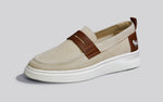 Brunch Loafers in Ivory/Tan for Casual Wear