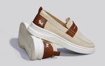 Brunch Loafers in Ivory/Tan for Casual Wear