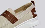 Brunch Loafers in Ivory/Tan for Casual Wear