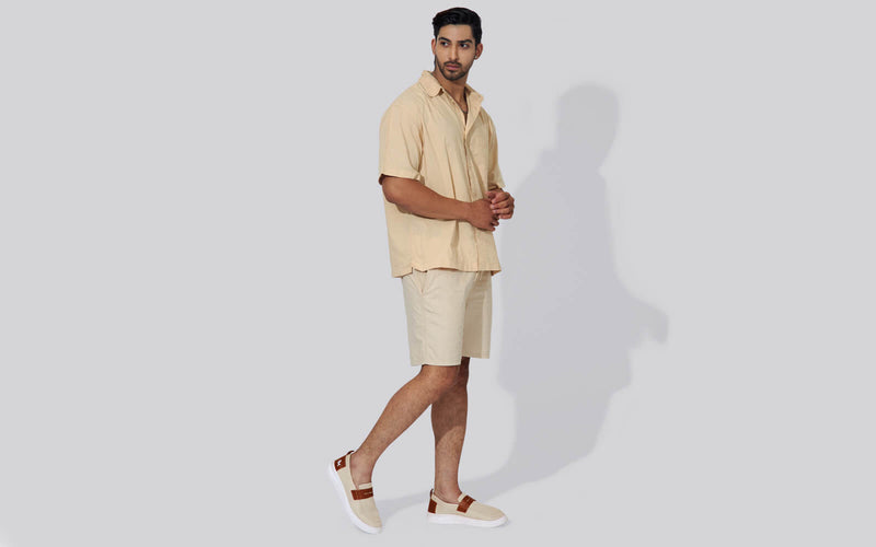 Brunch Loafers in Ivory/Tan for Casual Wear