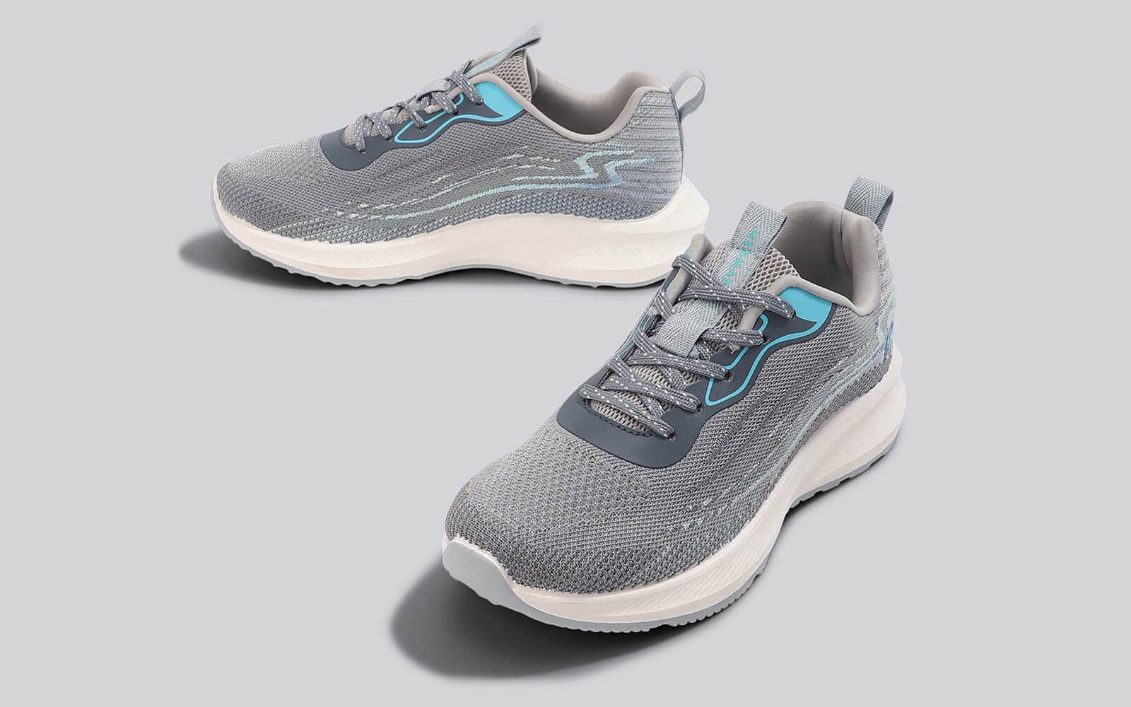 Grey-Aqua Blue