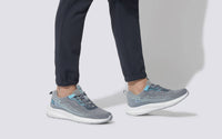 Grey-Aqua Blue