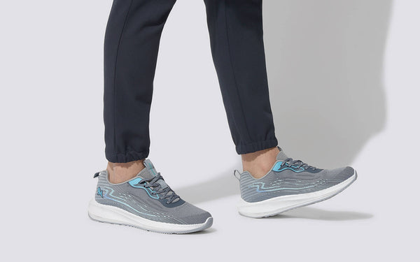 Grey-Aqua Blue