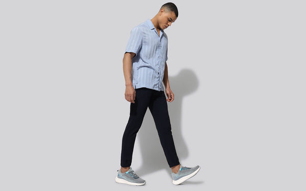 Grey-Aqua Blue