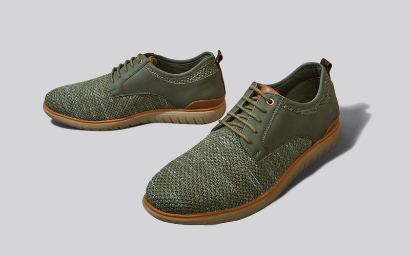 The Derbies Sneakers in Olive for Formal Wear