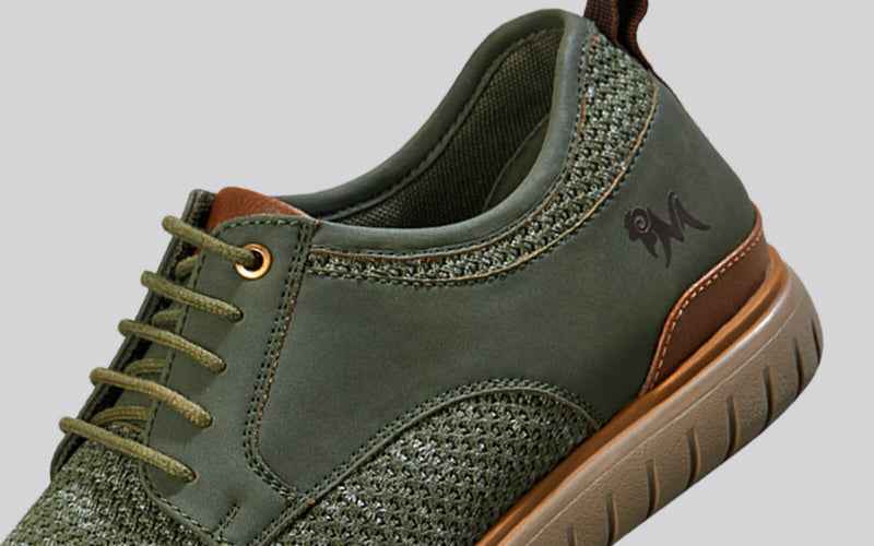 The Derbies Sneakers in Olive for Formal Wear