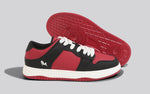 The Hip Hep Sneakers in Black-Red for Casual Wear