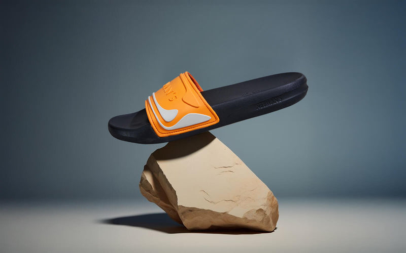 Travel Slides in Black-Orange for Outdoor Use