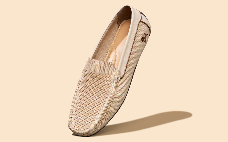 The Weave Loafers in Beige for Casual Wear