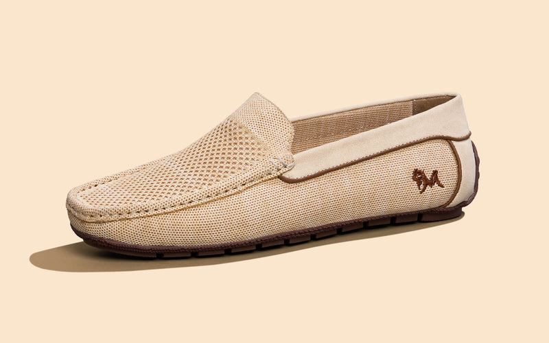 The Weave Loafers in Beige for Casual Wear
