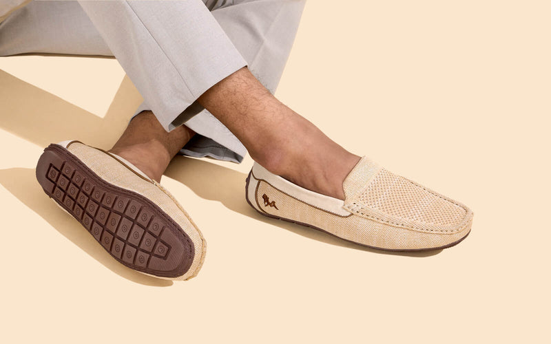 The Weave Loafers in Beige for Casual Wear