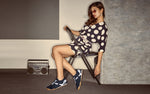 Urban Casuals Sneakers in Fusion Black for Retro Style