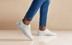 Urban Casuals Sneakers in Jazz White for Retro Style