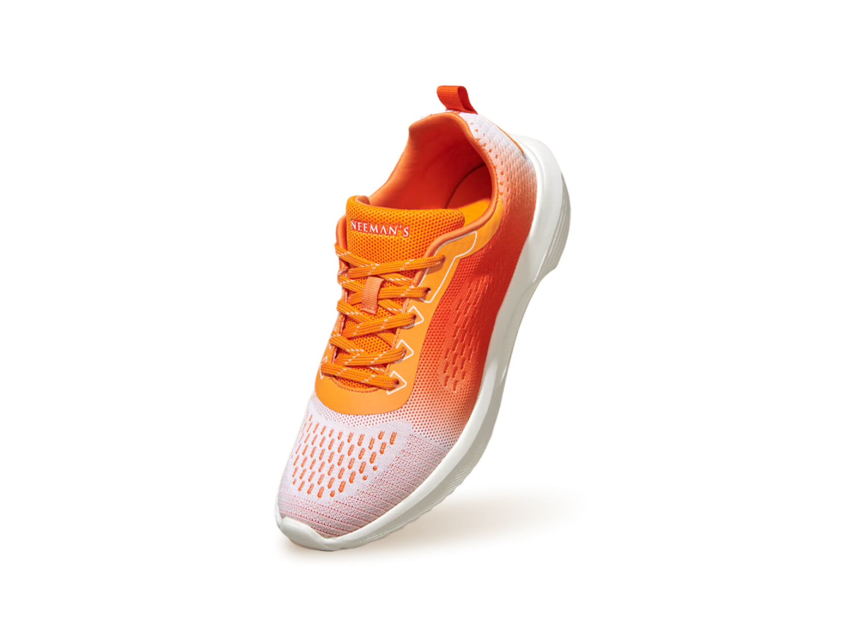 The Loungesters Sneakers in Neon Orange-White for Retro Style