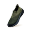 Blend Knit Slip Ons : Olive-Black