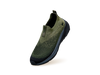 Blend Knit Slip Ons in Olive-Black for Chunky Style