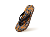 Pixel Art Flips Flip Flops in Pumpkin Melange for Trending Style