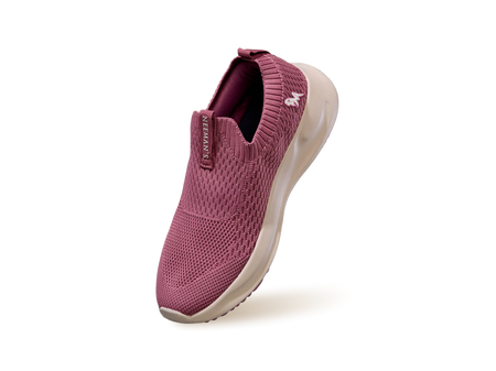 Knit Trainers For Women Slip On in Pink for Sports Wear