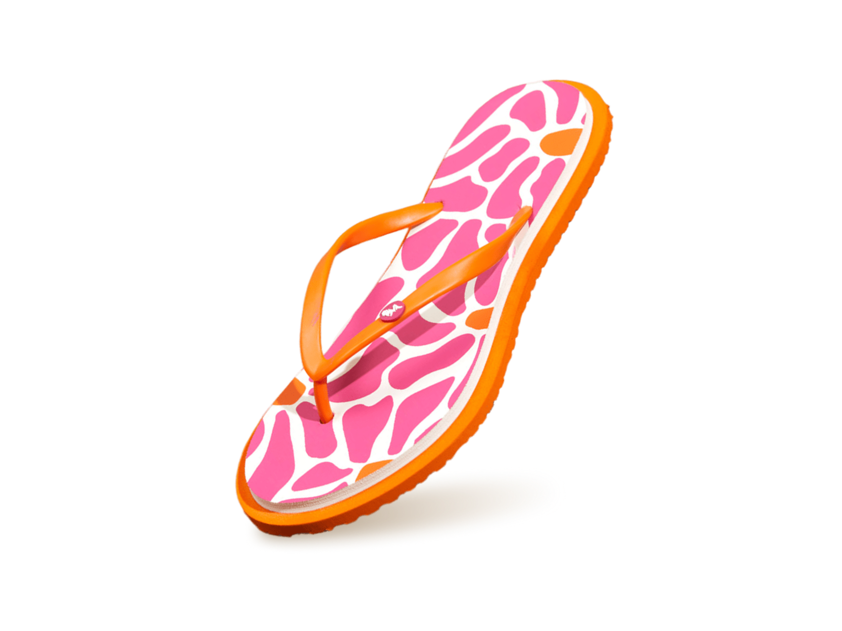 Printed Flip Flops in Pink for Trending Style