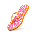 Printed Flip Flops : Pink