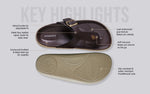 Purewhoosh Breeze Sandals in Brown for Daily Use
