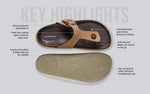 Purewhoosh Breeze Sandals in Beige for Daily Use