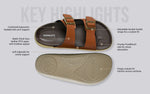 Purewhoosh Flow Sandals in Tan for Daily Use
