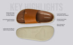 Purewhoosh Slides Sandals in Tan for Daily Use
