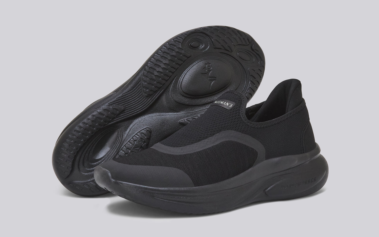 Rapid Breeze Pulsatile Slip Ons for Men : Black