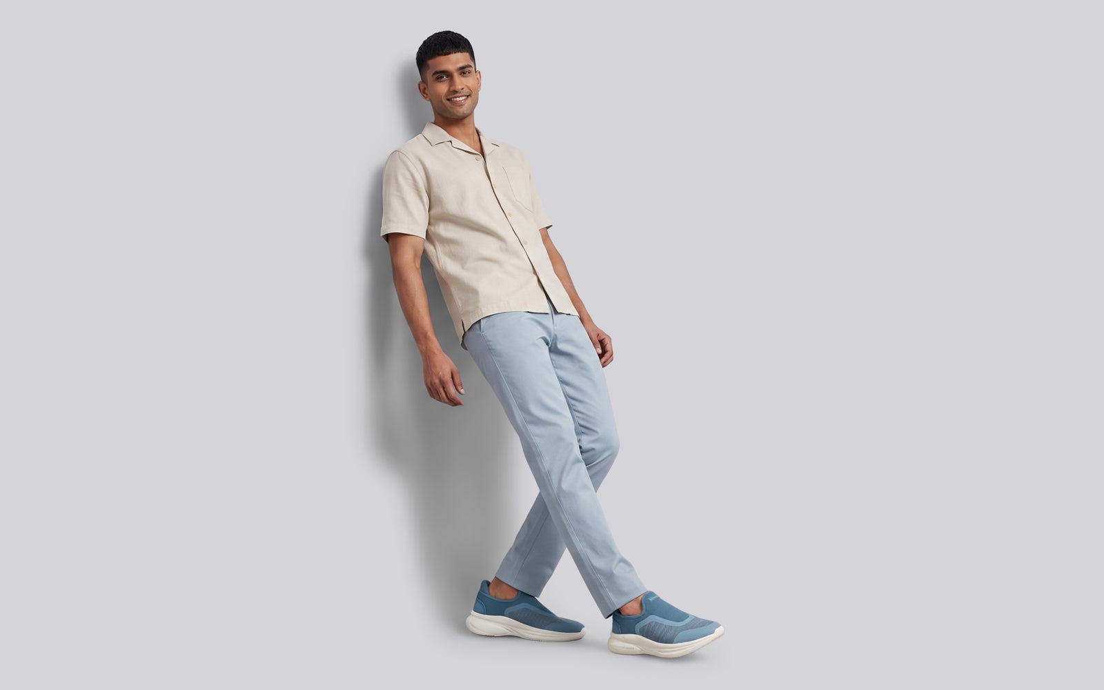 Rapid Breeze Pulsatile Slip Ons for Men : Blue