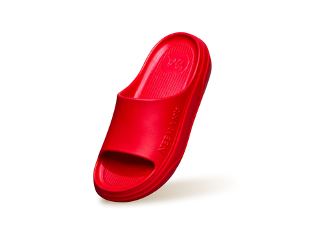 Cushers Slides For Women in Red for Outdoor Use