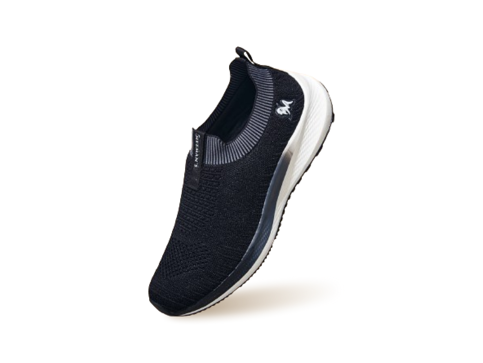 Grip Fit Slip Ons in Black for Sports Wear