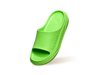 Cushers Slides For Women in Neon Green for Outdoor Use