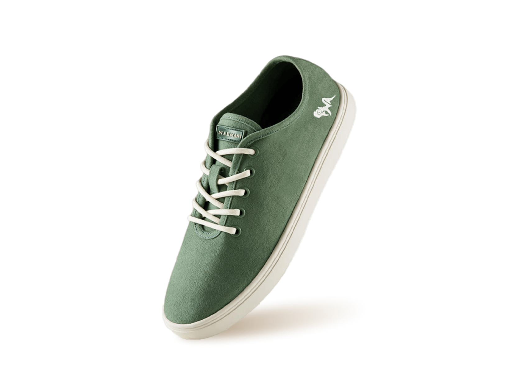 Cotton Classic Sneakers in Sage Green for Casual Wear