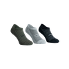 No Show Socks : Black Olive Grey (Pack of 3)