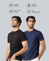 Pack of 2 (Black and Navy)