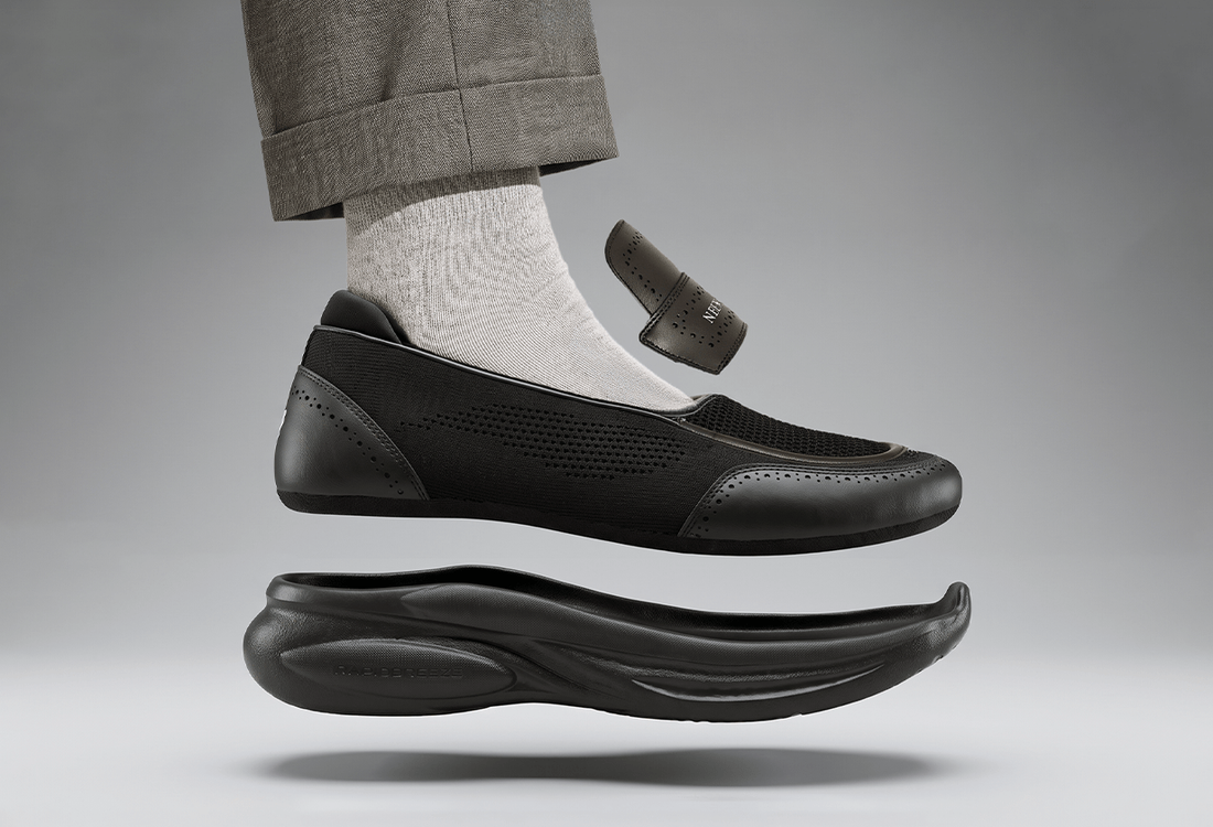Three shoes made one